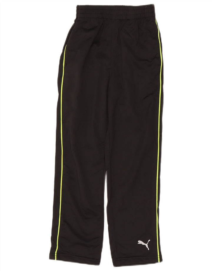 PUMA Boys Tracksuit Trousers 8-9 Years Medium Black Polyester