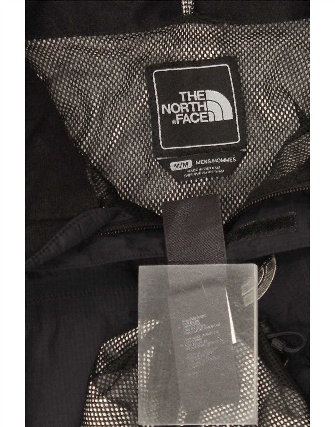 The North Face Mens Hyvent Hooded Rain Jacket UK 38 Medium Black Nylon
