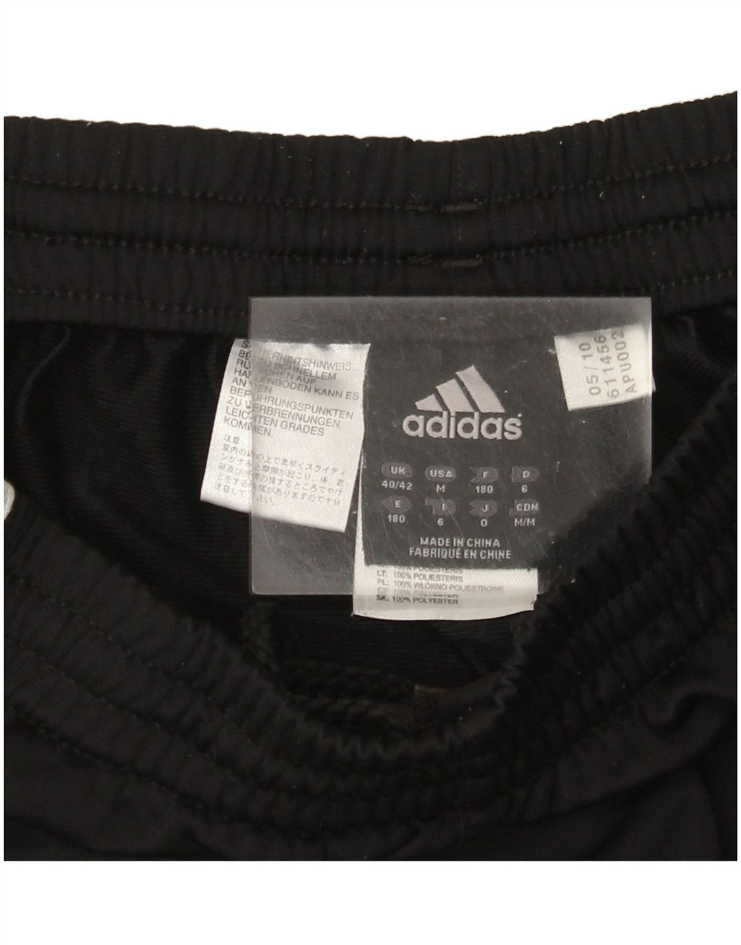 Adidas Womens Tracksuit Trousers Joggers UK 40/42 Medium  Black Polyester