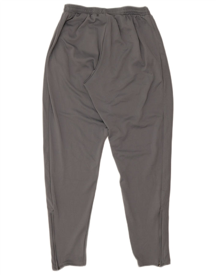 Nike Womens Dri Fit Tracksuit Trousers UK 14 Medium Grey Polyester