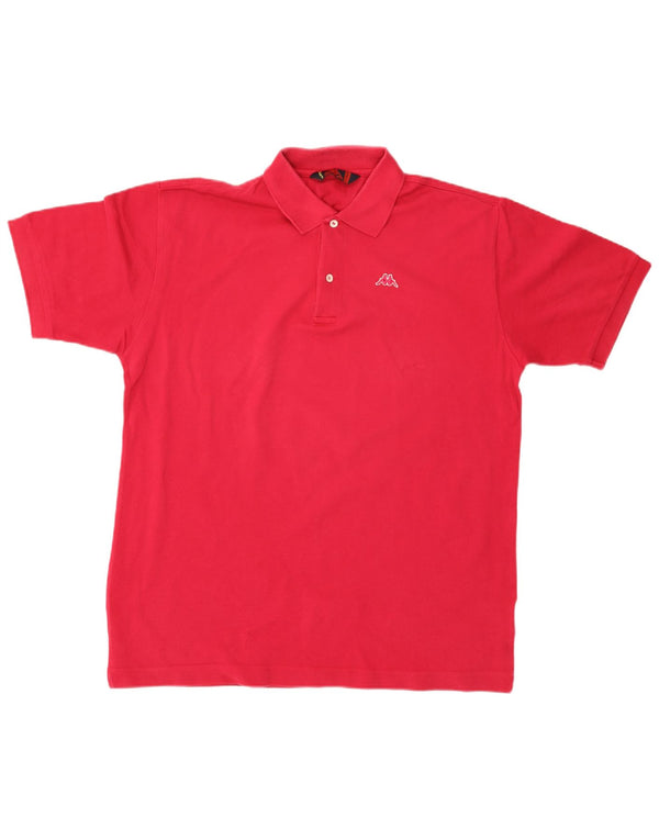 KAPPA Mens Polo Shirt XL Pink Cotton