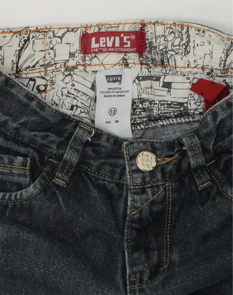 LEVI'S Boys 514 Straight Jeans 11-12 Years W24 L25  Blue Cotton | Vintage Levi's | Thrift | Second-Hand Levi's | Used Clothing | Messina Hembry 