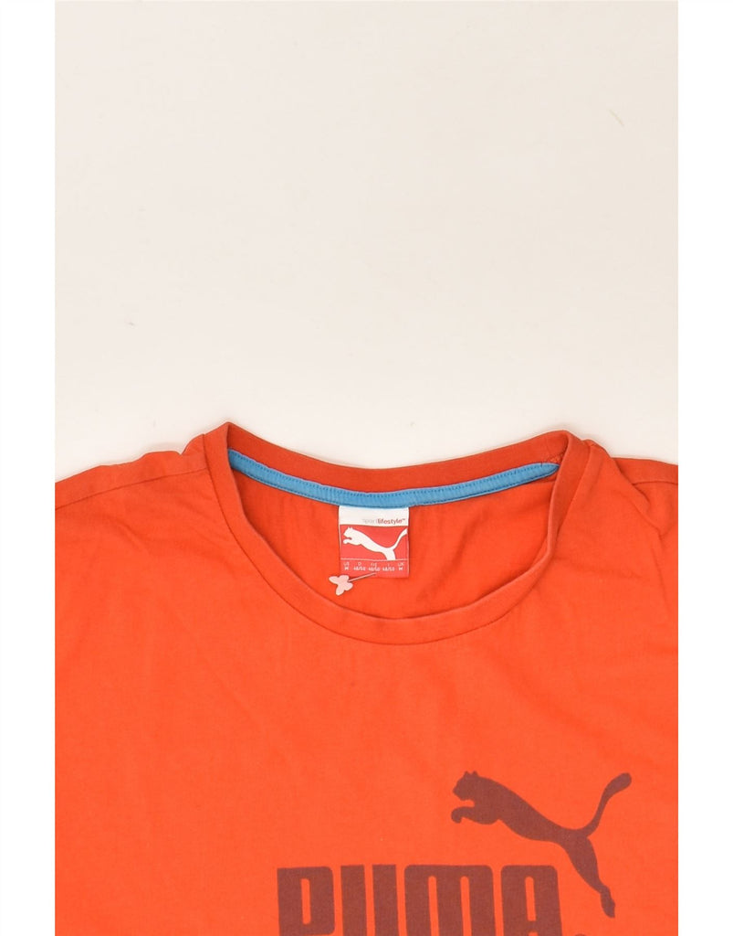 PUMA Mens Graphic T-Shirt Top Medium Red | Vintage Puma | Thrift | Second-Hand Puma | Used Clothing | Messina Hembry 