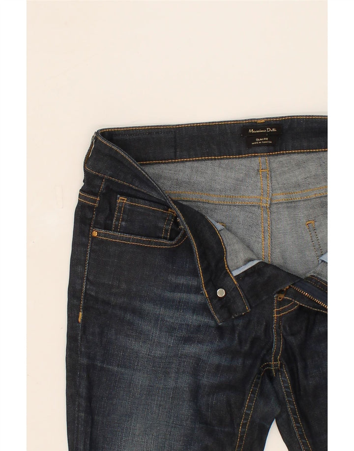 MASSIMO DUTTI Womens Slim Jeans EU 38 Small W28 L31 Navy Blue Cotton Vintage Massimo Dutti and Second-Hand Massimo Dutti from Messina Hembry 