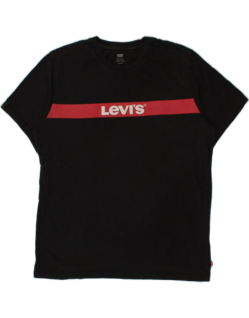 LEVI'S Mens Graphic T-Shirt Top XL Black Cotton | Vintage Levi's | Thrift | Second-Hand Levi's | Used Clothing | Messina Hembry 