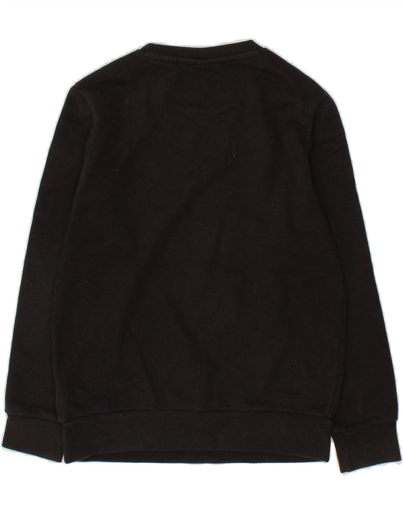 CHAMPION Boys Graphic Sweatshirt Jumper 9-10 Years Medium Black Cotton Vintage Champion and Second-Hand Champion from Messina Hembry 