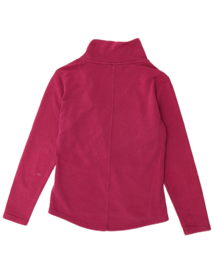 Puma Womens Tracksuit Top Jacket UK 12 Medium Pink Cotton