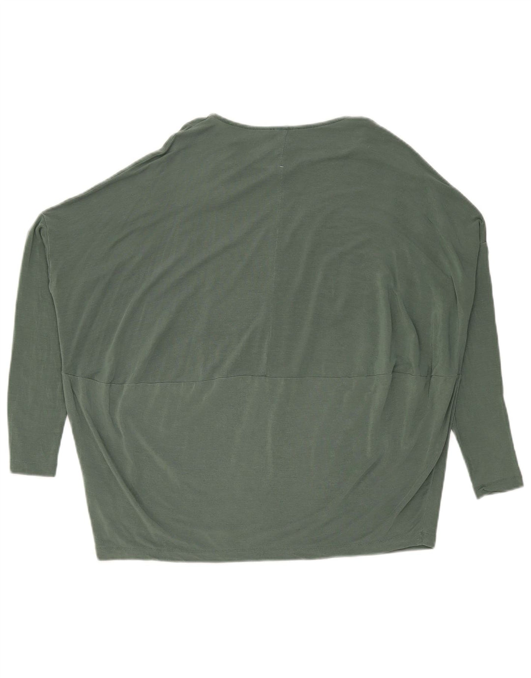 Cos Womens Oversized Top Long Sleeve UK 10 Small Green Lyocell