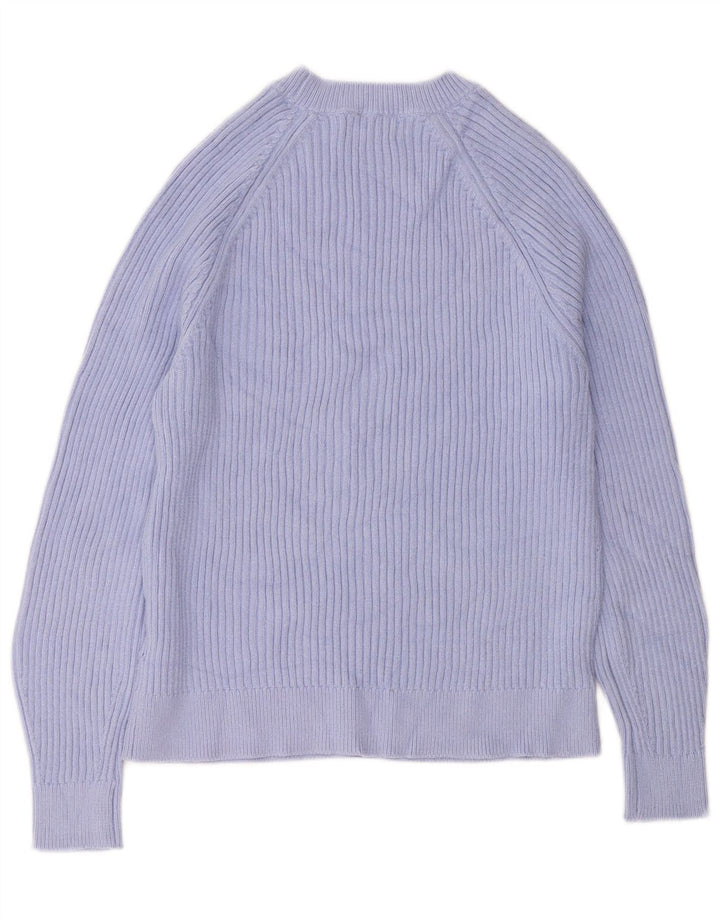MARKS & SPENCER Womens Crew Neck Jumper Sweater UK 14 Medium Purple