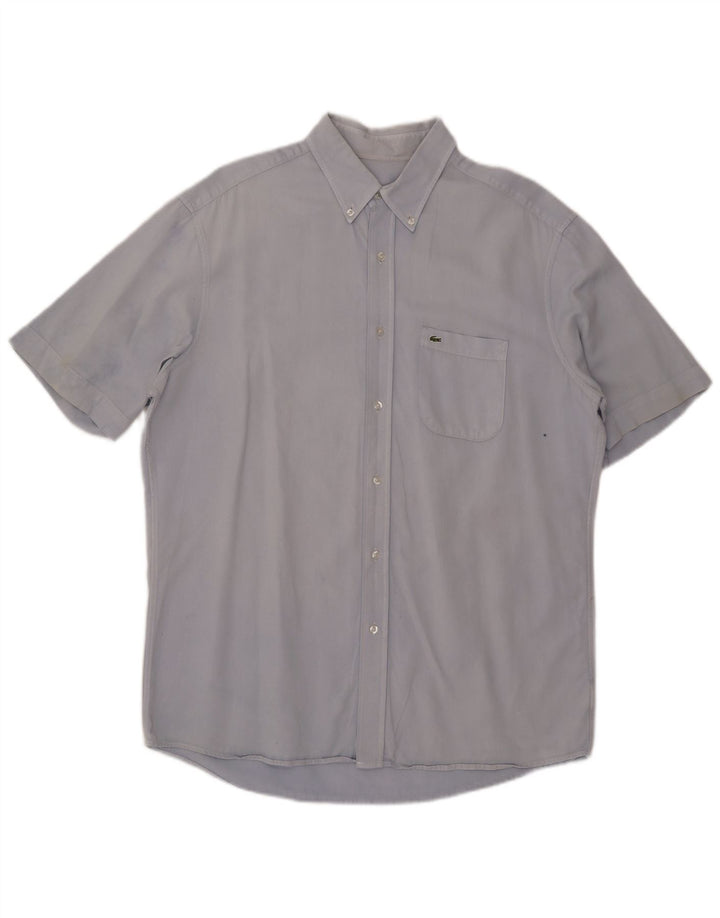 Lacoste Mens Short Sleeve Regular Fit Polo Shirt Size 43 Large Blue