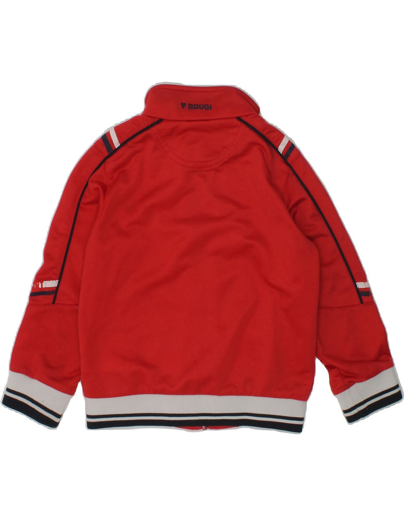 BRUGI Boys Tracksuit Top Jacket 3-4 Years Red Polyester | Vintage Brugi | Thrift | Second-Hand Brugi | Used Clothing | Messina Hembry 