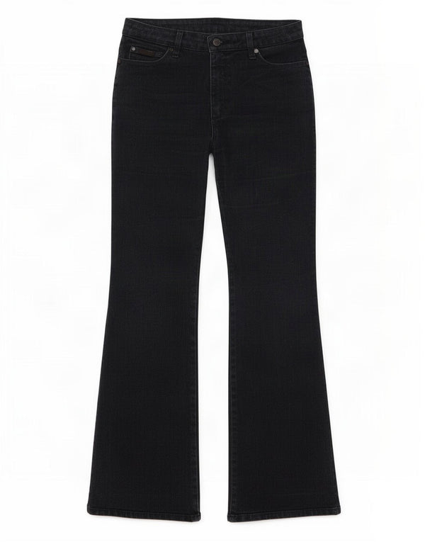 Wrangler Womens TIna Bootcut Jeans W30 L32 Navy Blue Cotton