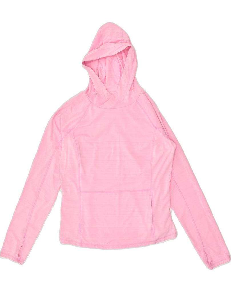 FILA Womens Hoodie Jumper UK 14 Large Pink Polyester | Vintage Fila | Thrift | Second-Hand Fila | Used Clothing | Messina Hembry 