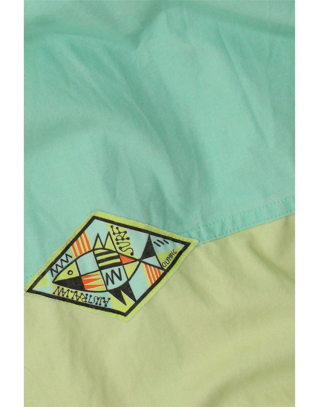 Vintage Womens Oversized Windbreaker Jacket UK 20 2XL Green Colourblock