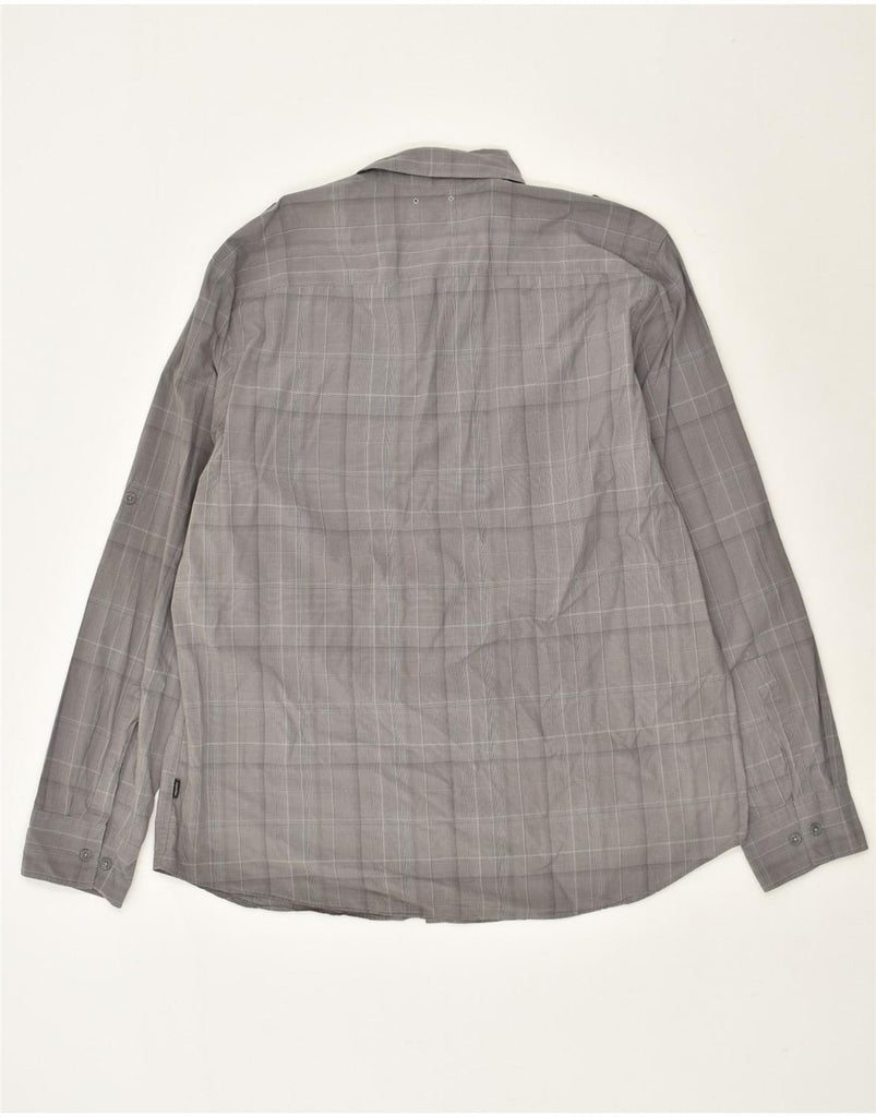 CALVIN KLEIN Mens Shirt XL Grey Check Cotton | Vintage Calvin Klein | Thrift | Second-Hand Calvin Klein | Used Clothing | Messina Hembry 