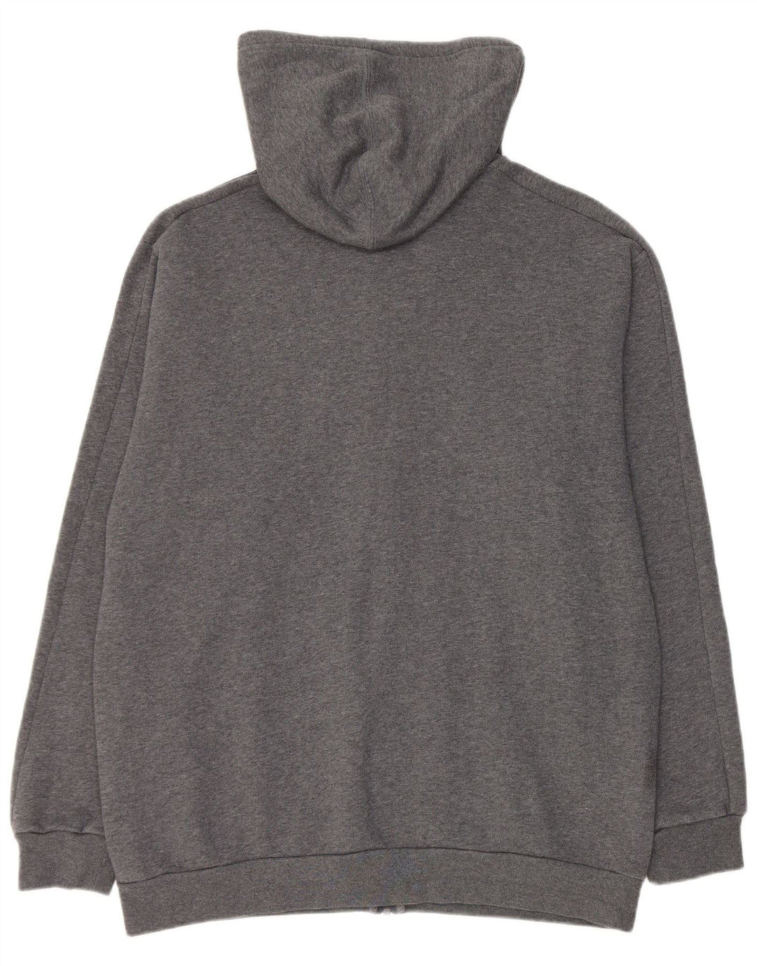 Adidas Mens Zip Hoodie Sweater Large Grey Cotton