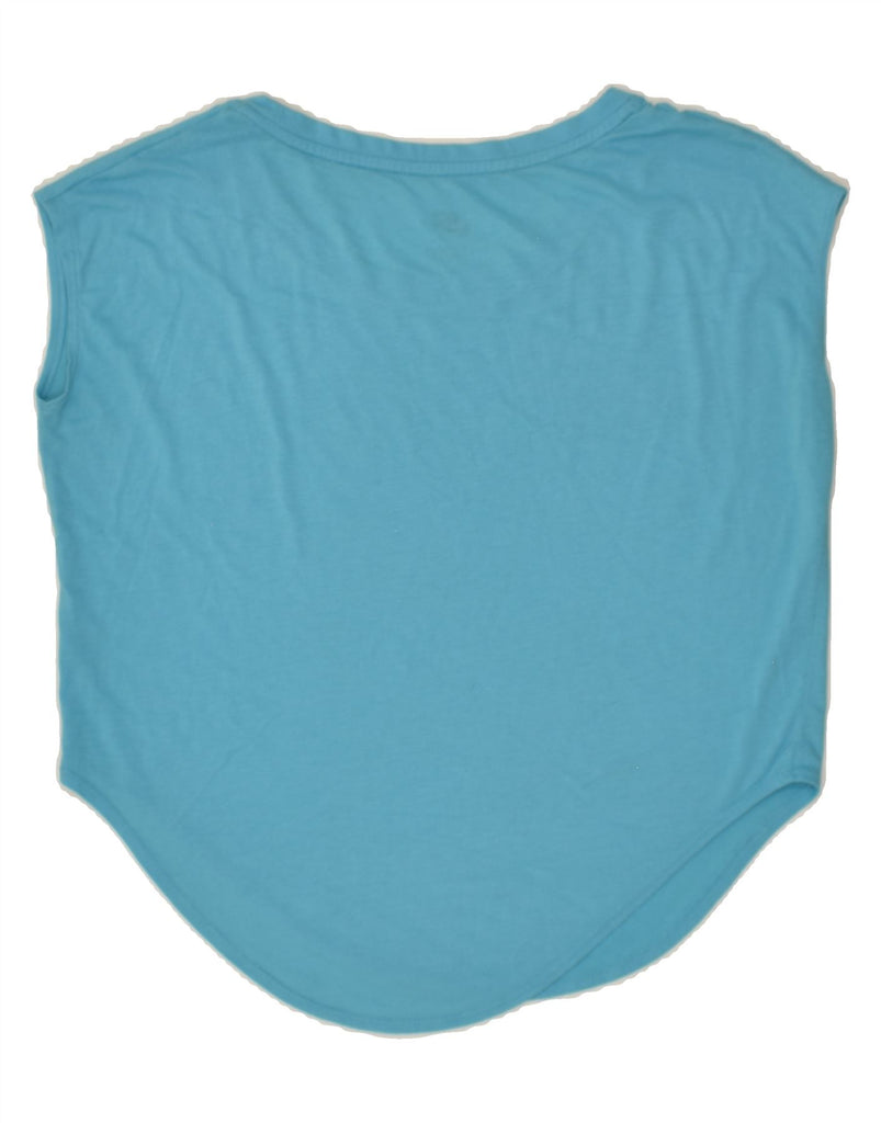 NIKE Womens Oversized Graphic Vest Top UK 6 XS Blue | Vintage Nike | Thrift | Second-Hand Nike | Used Clothing | Messina Hembry 