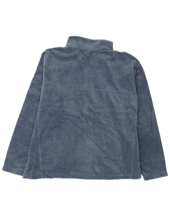 COLUMBIA Mens Interchange Fleece Jacket UK 44 2XL Blue Polyester