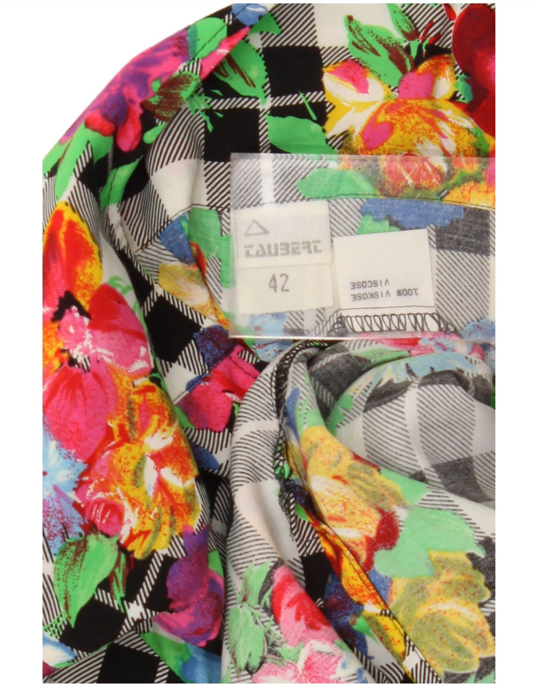 Vintage Womens Oversized Blazer Jacket IT 42 Medium Multicoloured Viscose