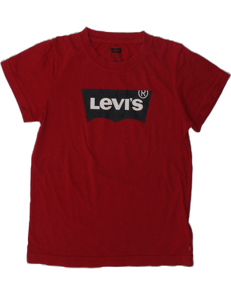 LEVI'S Boys Graphic T-Shirt Top 7-8 Years Red Cotton | Vintage Levi's | Thrift | Second-Hand Levi's | Used Clothing | Messina Hembry 