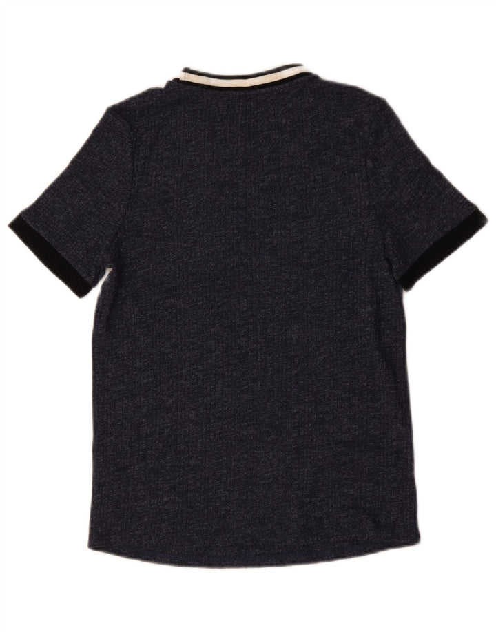Marks & Spencer Womens T-Shirt Top UK 14 Medium Navy Blue Flecked