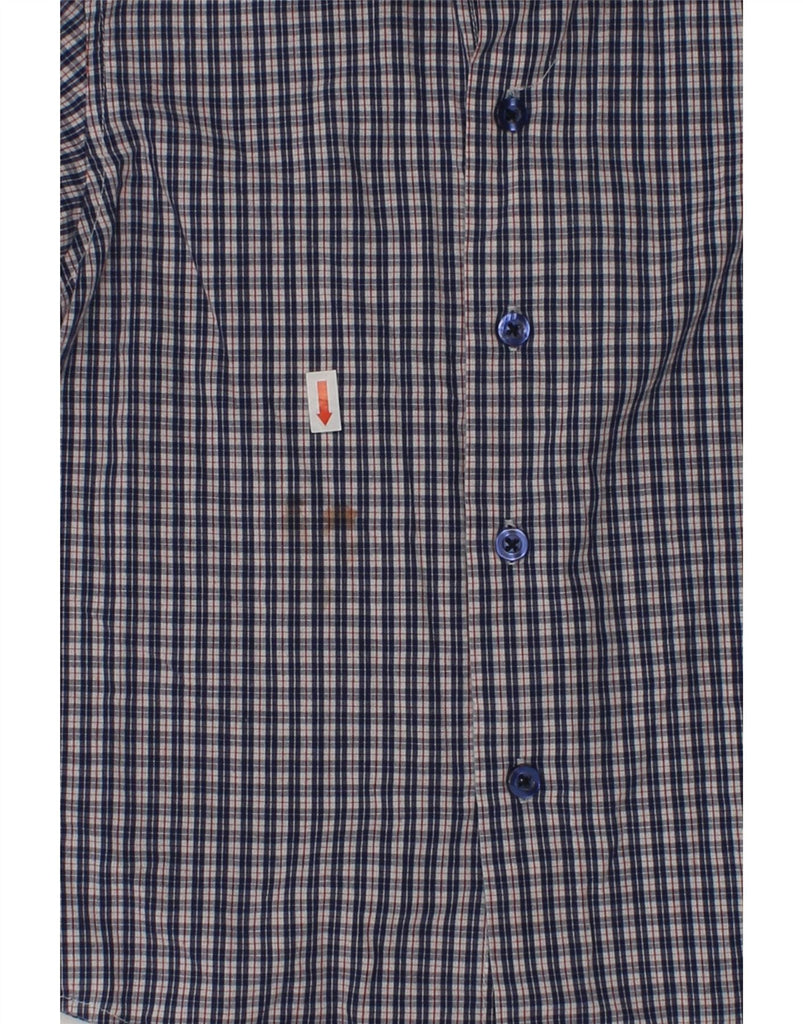 NAUTICA Boys Shirt 3-4 Years Navy Blue Check Cotton | Vintage Nautica | Thrift | Second-Hand Nautica | Used Clothing | Messina Hembry 