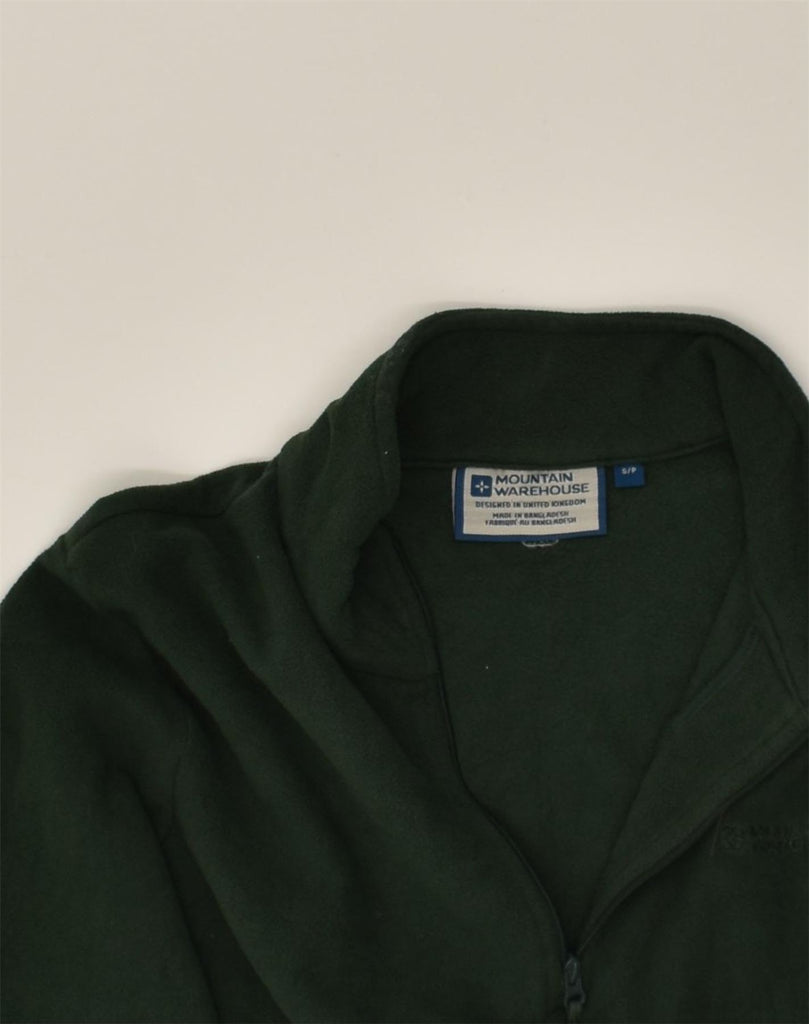 MOUNTAIN WAREHOUSE Mens Zip Neck Fleece Jumper Small Khaki Polyester | Vintage Mountain Warehouse | Thrift | Second-Hand Mountain Warehouse | Used Clothing | Messina Hembry 