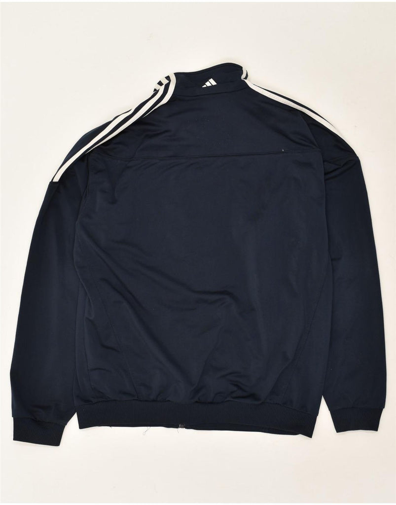 ADIDAS Mens Tracksuit Top Jacket UK 40/42 Medium Navy Blue Polyester | Vintage Adidas | Thrift | Second-Hand Adidas | Used Clothing | Messina Hembry 