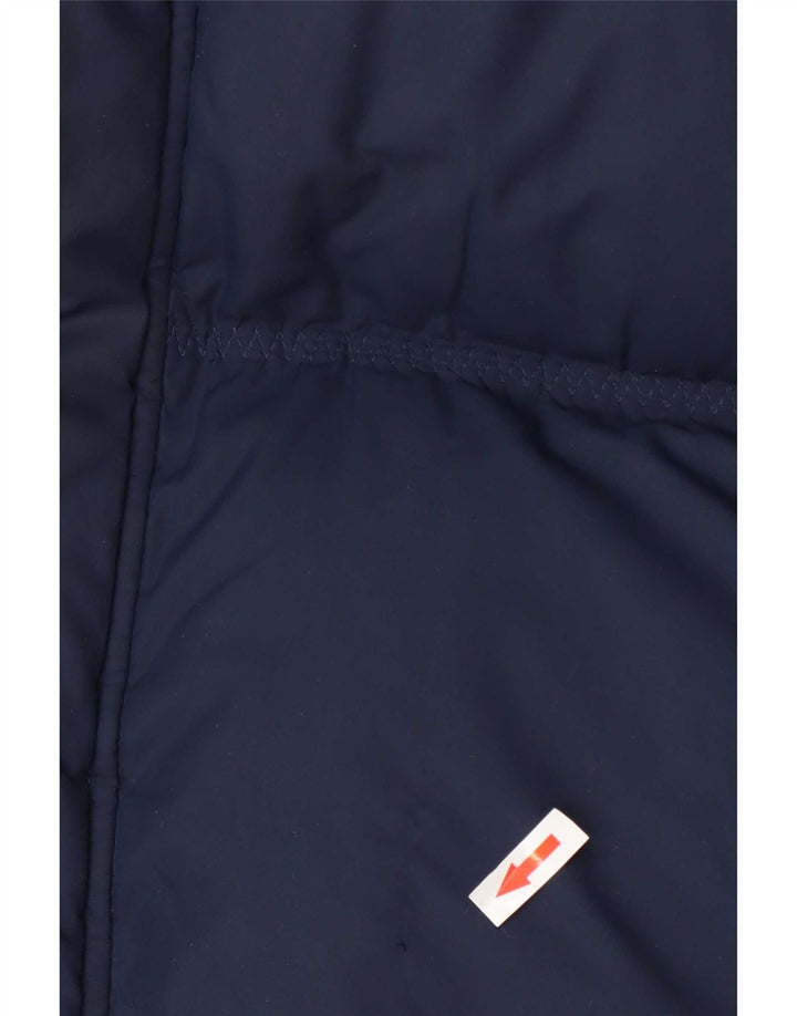 Nike Mens Padded Coat UK 42/44 Large Navy Blue Polyester