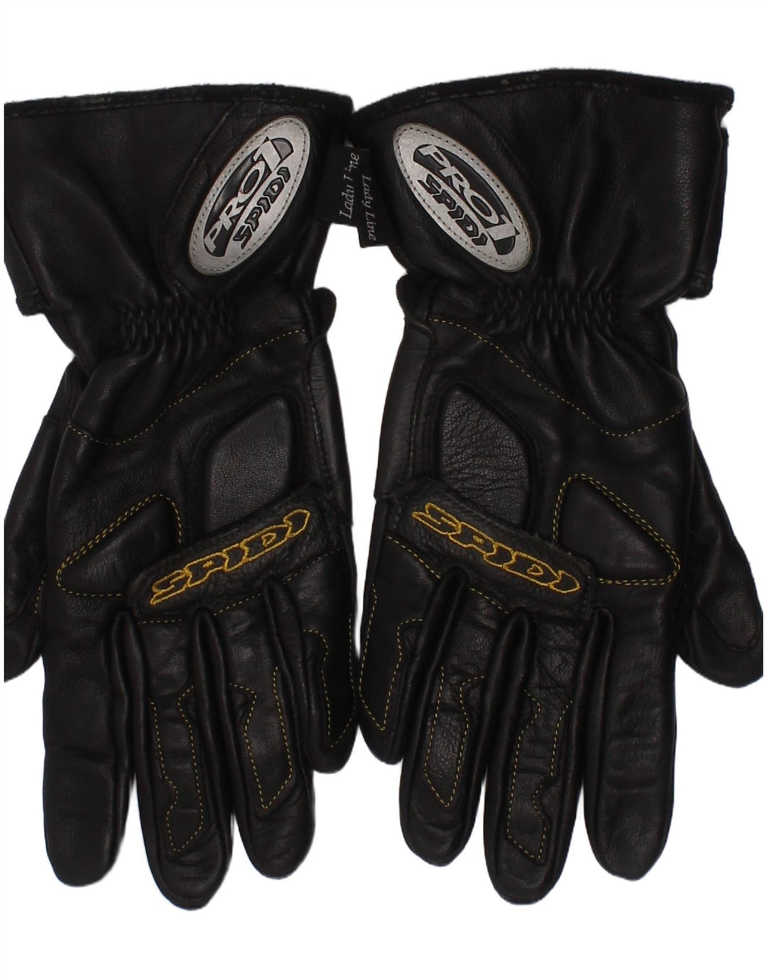Spidi Womens Lady Line Biker Leather Gloves Medium Black Motorcycle
