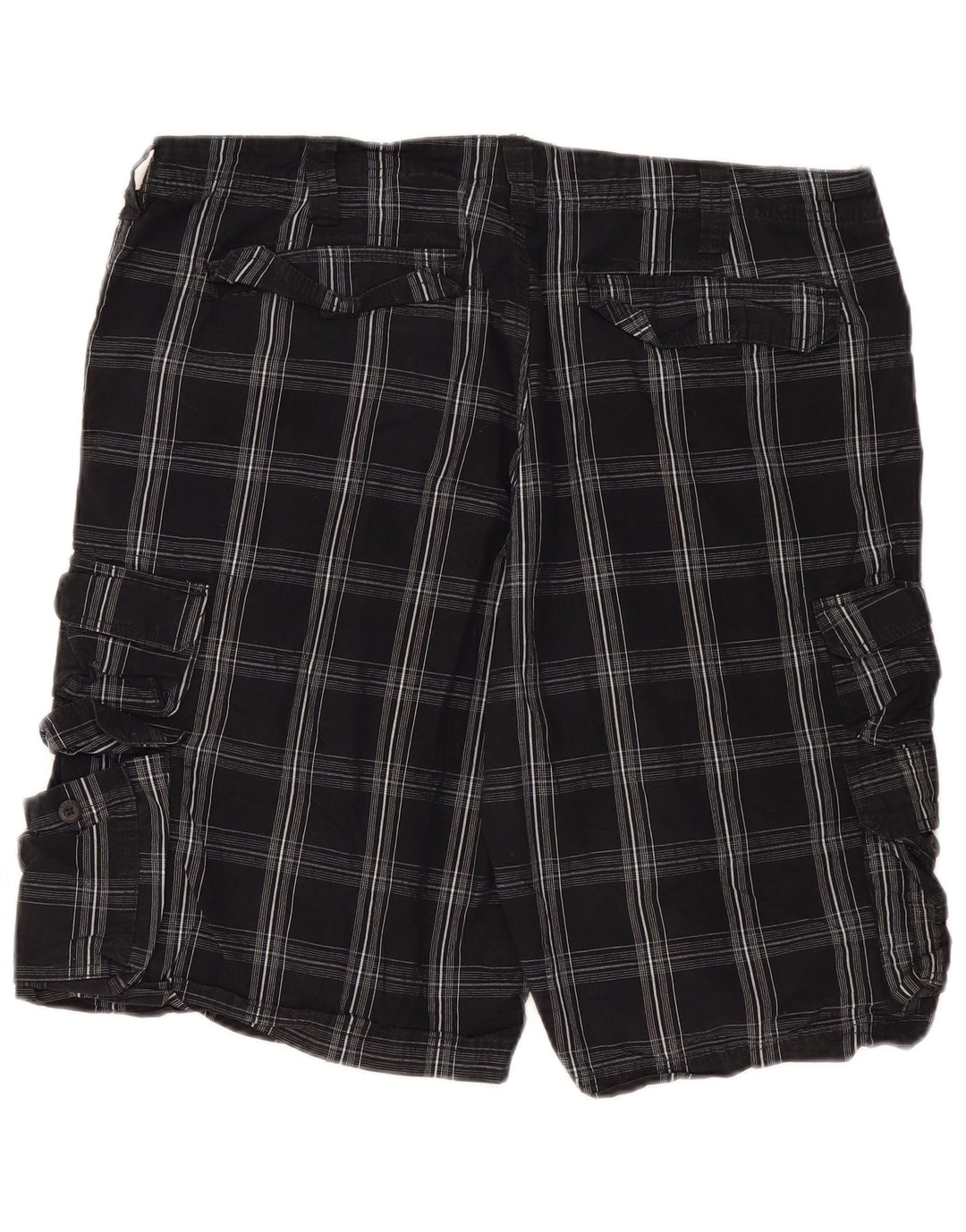 Lee Mens Cargo Shorts  W40 XL Black Check Cotton