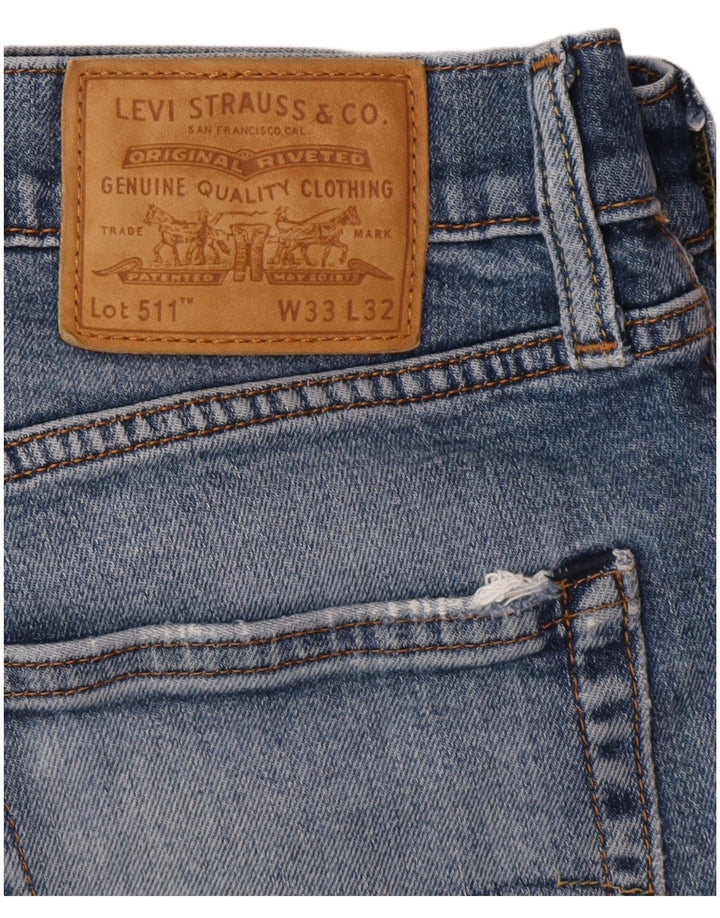 Levi's Mens 511 Slim Jeans W33 L32 Blue