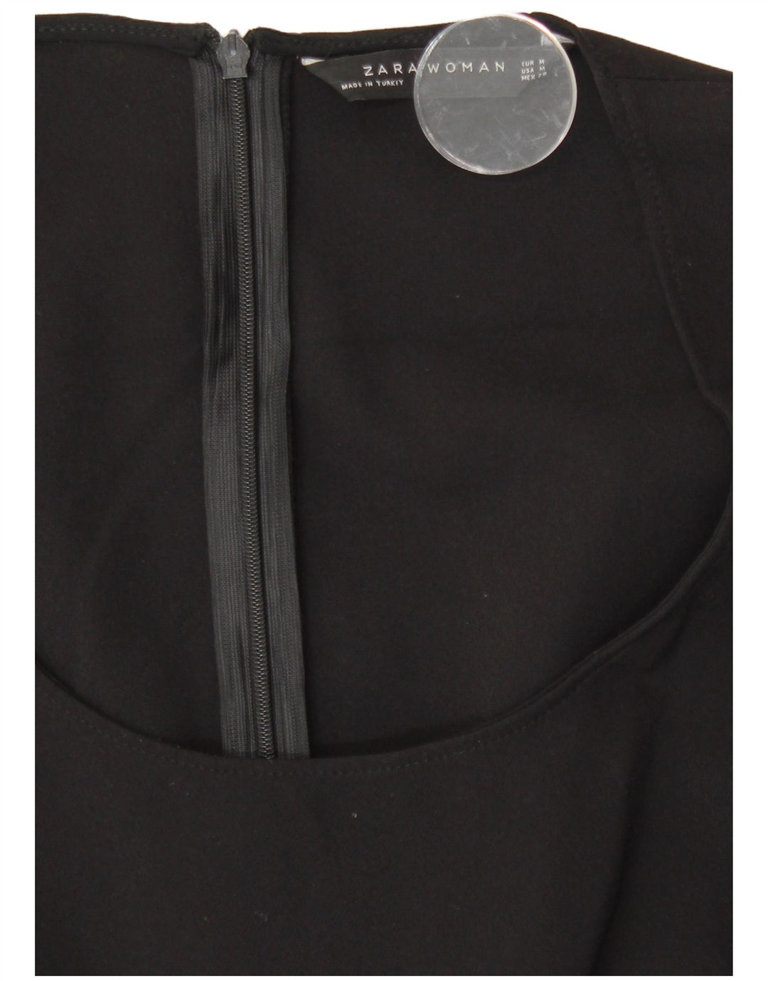 Zara Womens Sleeveless Bodycon Dress UK 12 Medium Black Polyester