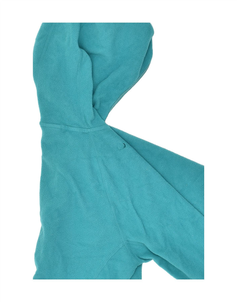 THE NORTH FACE Womens Hooded Fleece Jacket UK 10 Small Turquoise Polyester Vintage The North Face and Second-Hand The North Face from Messina Hembry 