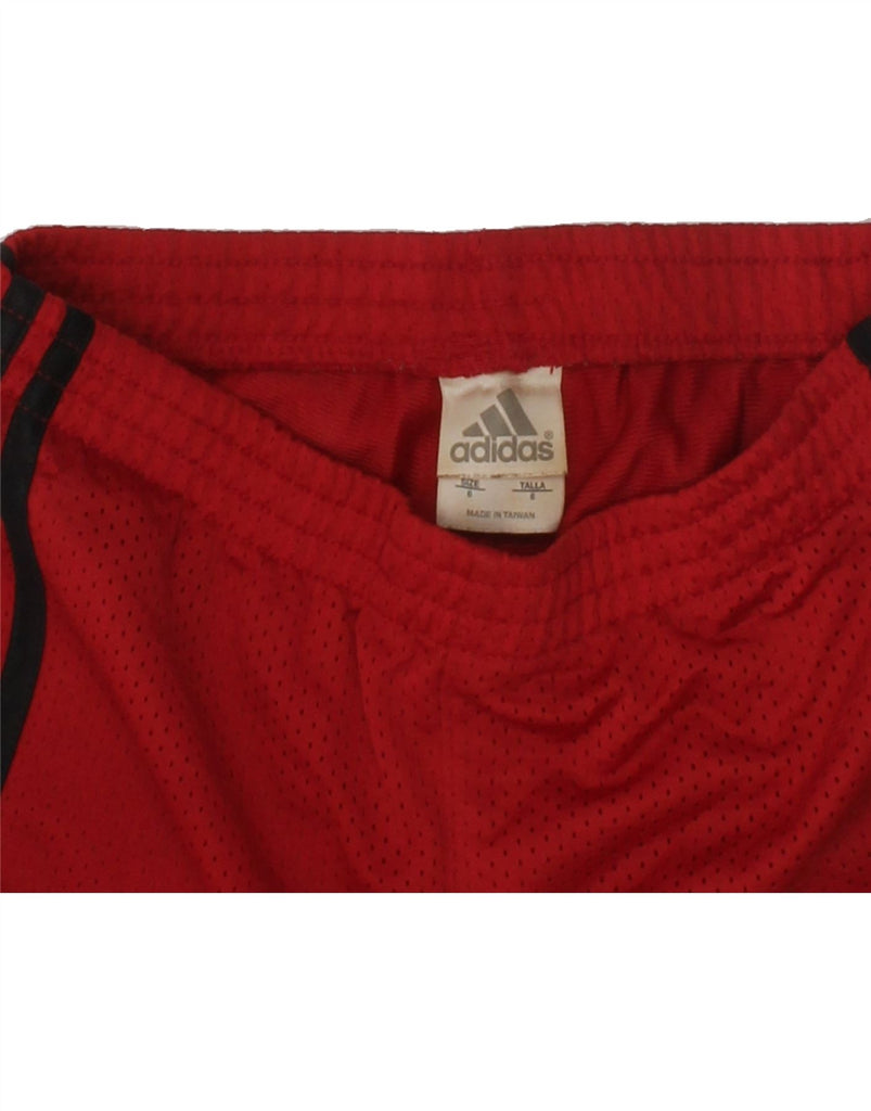 ADIDAS Boys Sport Shorts 5-6 Years Red Polyester | Vintage Adidas | Thrift | Second-Hand Adidas | Used Clothing | Messina Hembry 