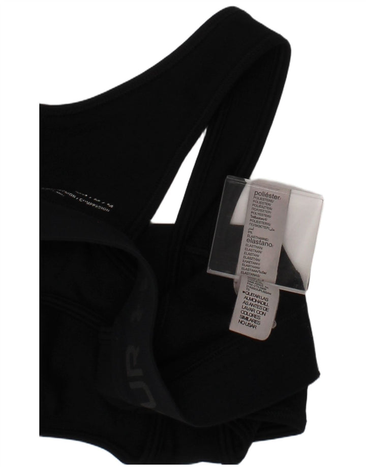 Under Armour Womens Compression Graphic Sport Bra Top Medium Black Sports