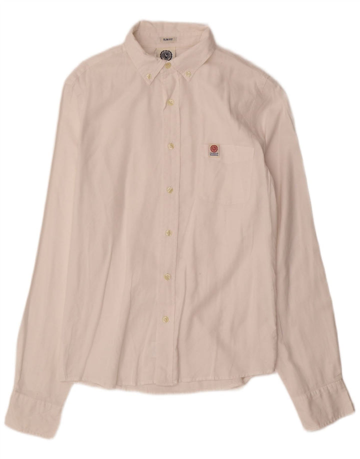 FRANKLIN MARSHALL Mens Slim Fit Shirt Medium White