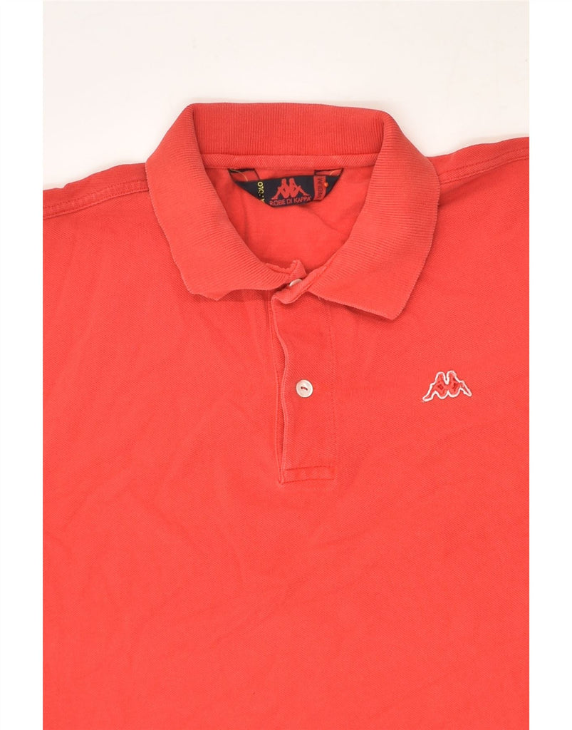 KAPPA Mens Polo Shirt Medium Red Cotton | Vintage Kappa | Thrift | Second-Hand Kappa | Used Clothing | Messina Hembry 