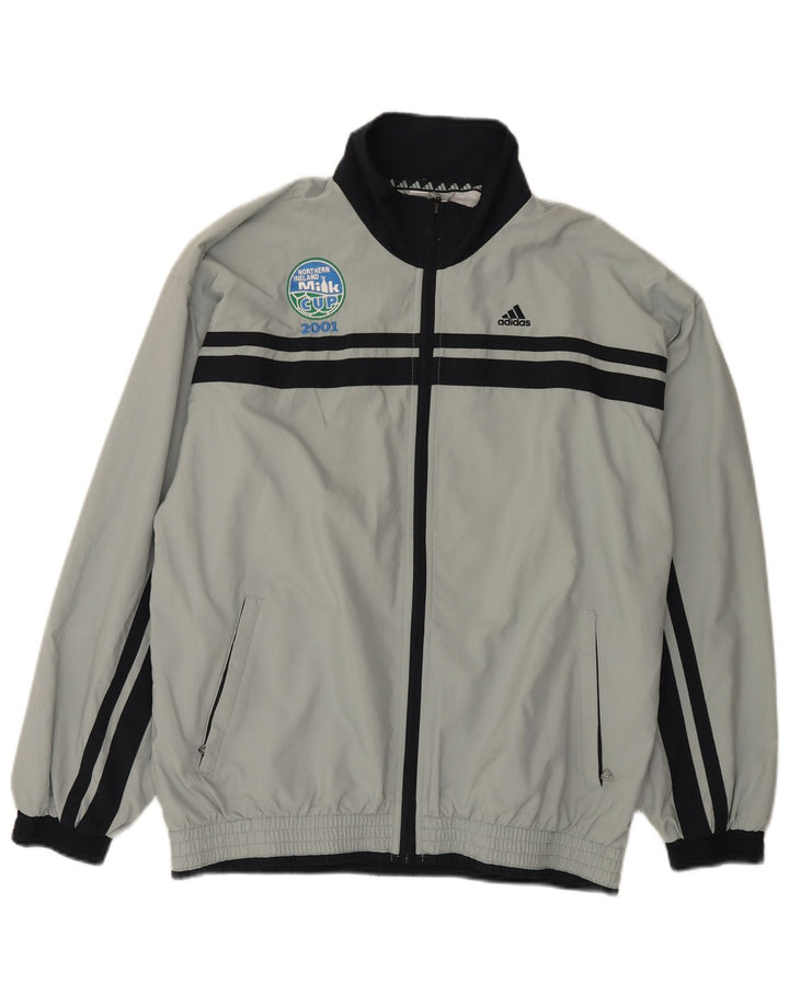 Adidas Mens Tracksuit Top Jacket UK 38/40 Medium Grey