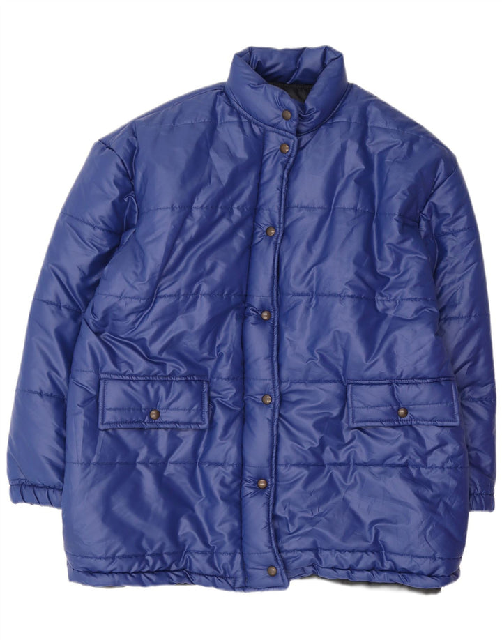 Tally Ho Womens Oversized Padded Coat EU 32 2XS Blue Polyester
