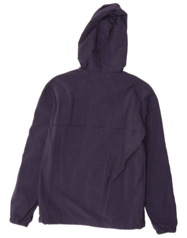 Adidas Mens Hooded Tracksuit Top Jacket XS Navy Blue Nylon
