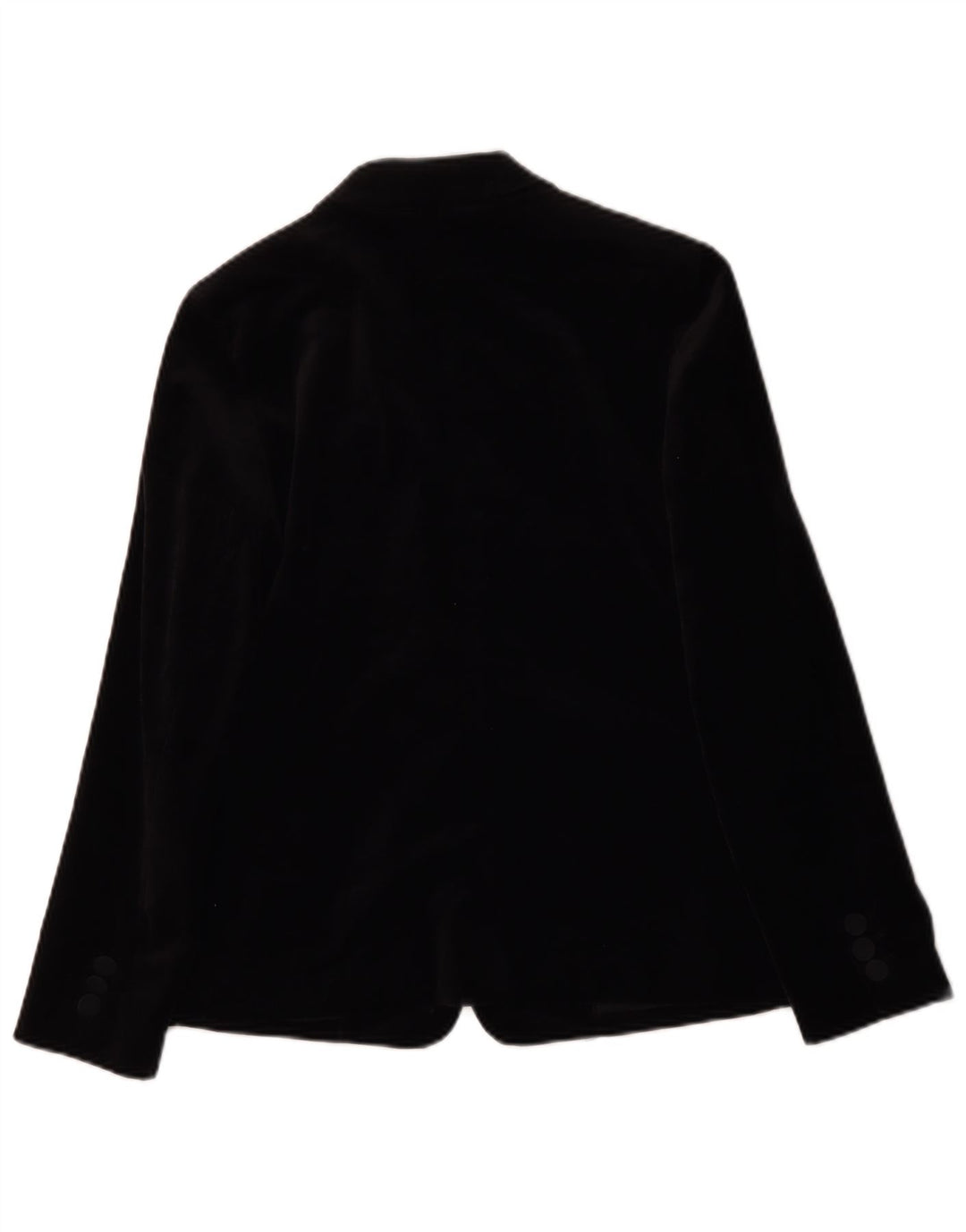 Marks & Spencer Womens 1 Button Velvet Blazer Jacket UK 10 Small Black