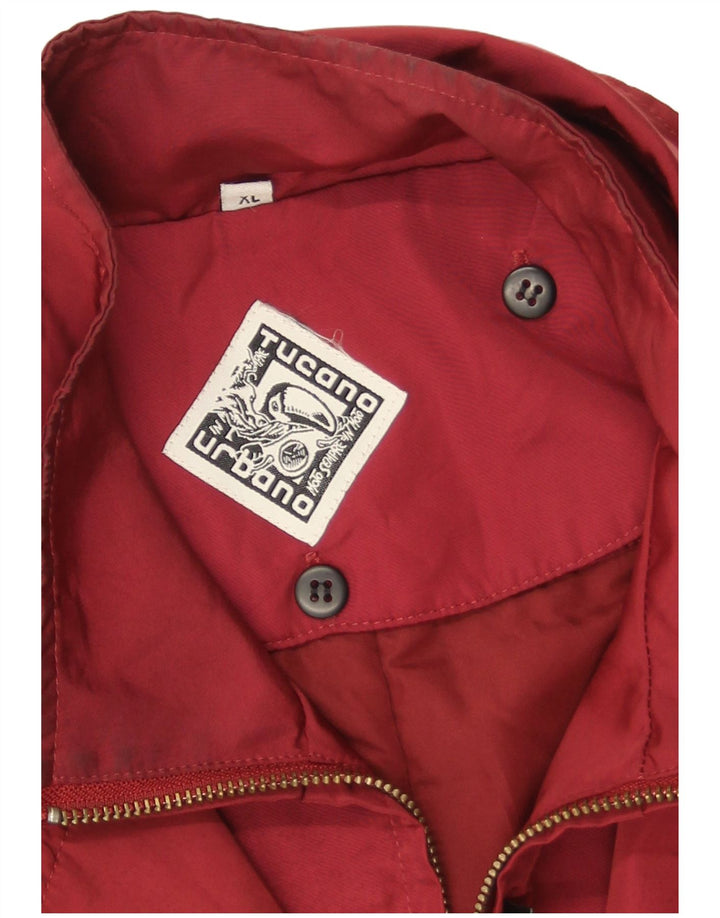 Tucano Urbano Mens Bomber Jacket UK 42 XL Red Polyester