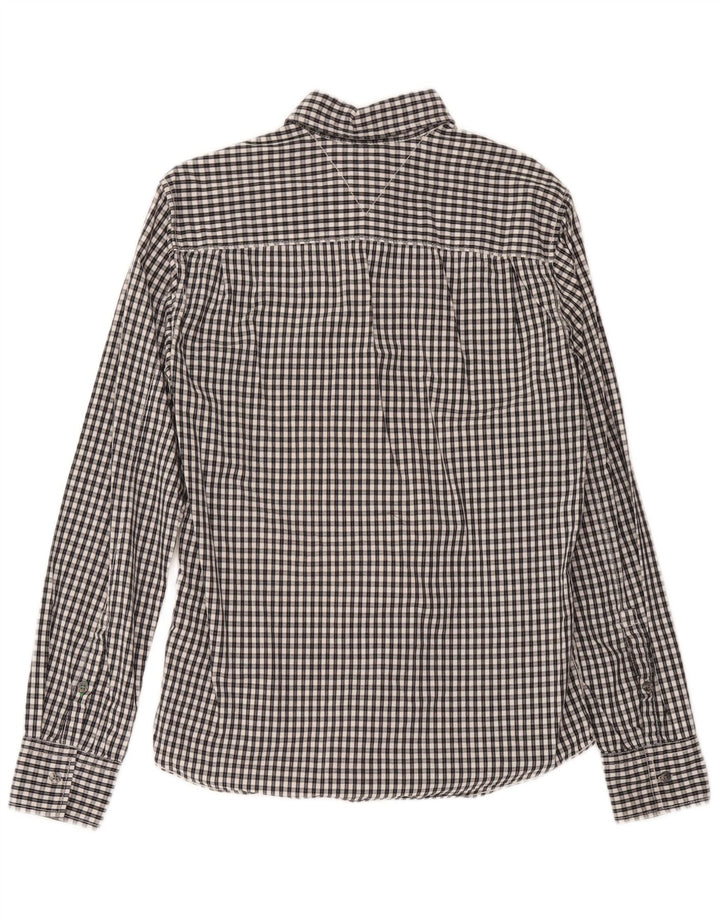 Tommy Hilfiger Mens Shirt Medium Blue Gingham Cotton