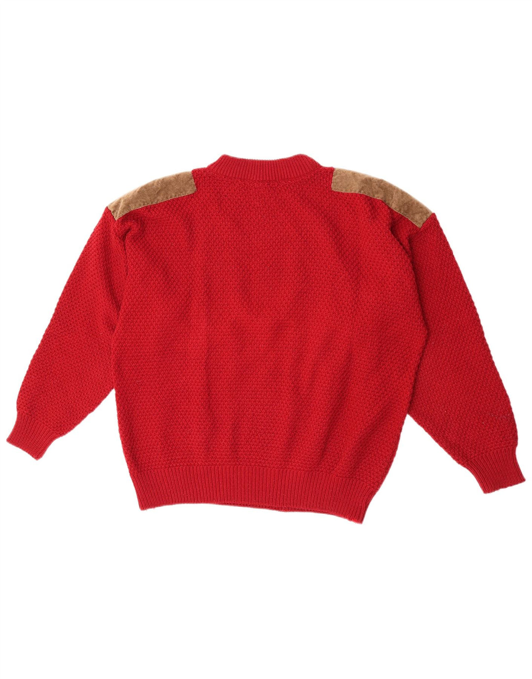 Vintage Mens Crew Neck Jumper Sweater XL Red