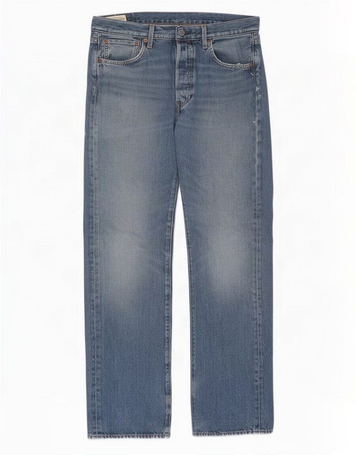 Levi's Mens Straight Jeans W33 L32 Blue Cotton