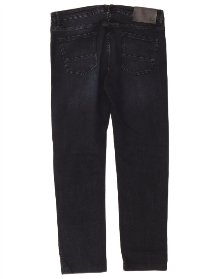 Massimo Dutti Mens Slim Jeans EU 40 Medium W31 L28 Navy Blue Cotton