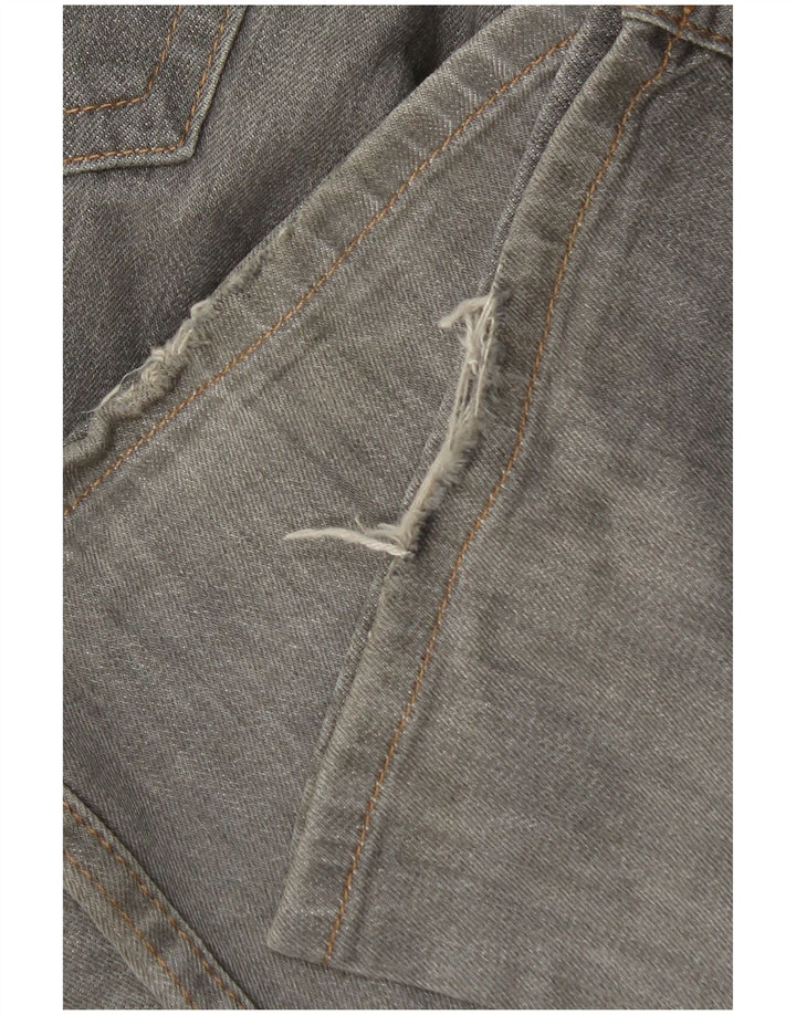 Marks & Spencer Mens Blue Harbour Straight Jeans W34 L29 Grey Cotton
