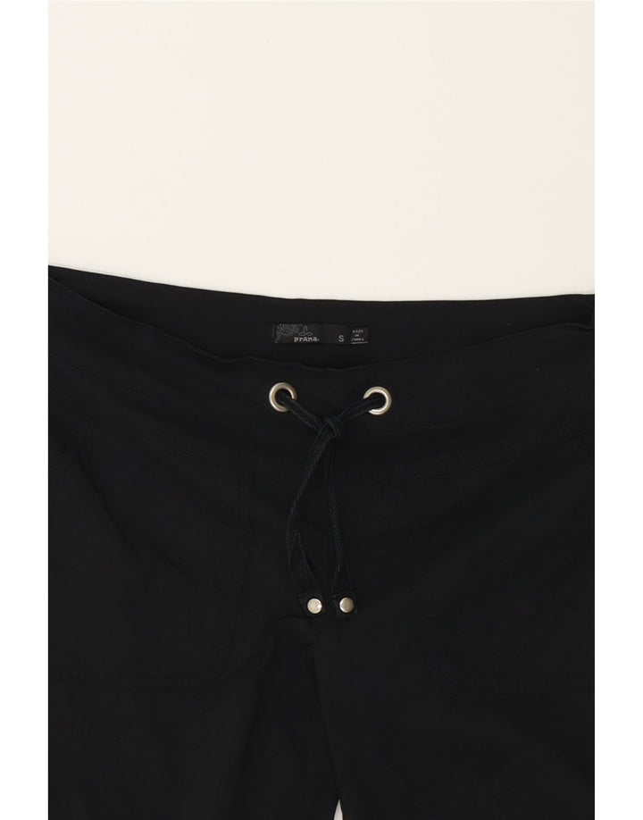 PRANA Womens Straight Capri Trousers Small W30 L23 Black Vintage Prana and Second-Hand Prana from Messina Hembry 