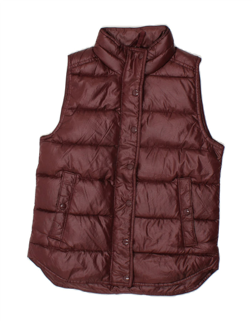 J. CREW Womens Padded Gilet UK 6 XS Brown Nylon | Vintage J. Crew | Thrift | Second-Hand J. Crew | Used Clothing | Messina Hembry 